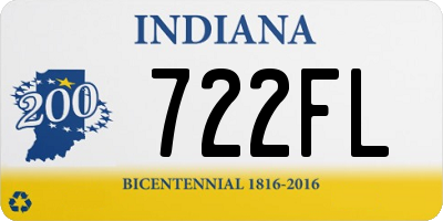 IN license plate 722FL