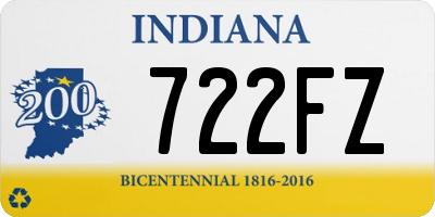 IN license plate 722FZ