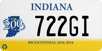 IN license plate 722GI