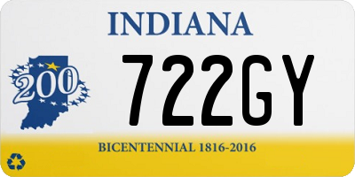 IN license plate 722GY