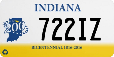 IN license plate 722IZ