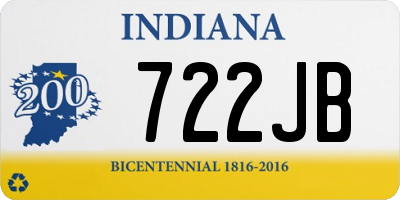 IN license plate 722JB
