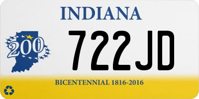 IN license plate 722JD