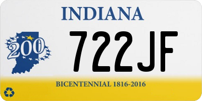 IN license plate 722JF