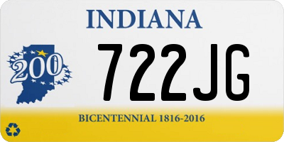 IN license plate 722JG