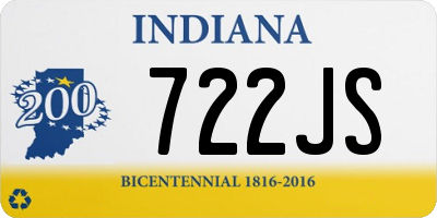 IN license plate 722JS