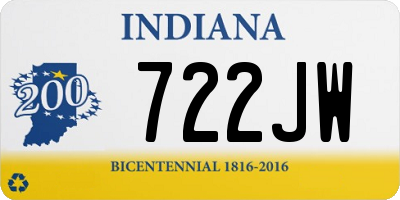 IN license plate 722JW