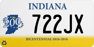 IN license plate 722JX