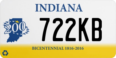 IN license plate 722KB