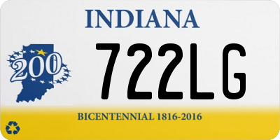 IN license plate 722LG