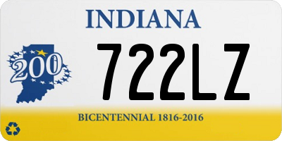 IN license plate 722LZ