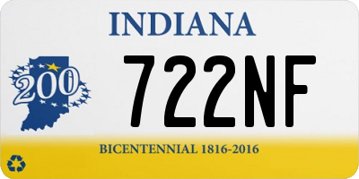 IN license plate 722NF