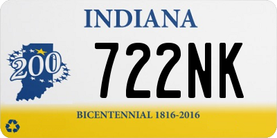 IN license plate 722NK