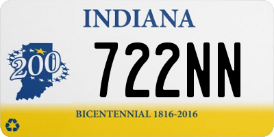 IN license plate 722NN