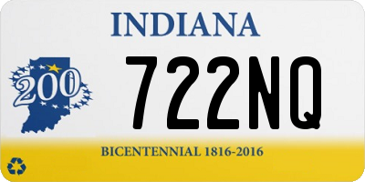 IN license plate 722NQ