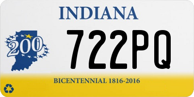 IN license plate 722PQ