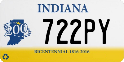IN license plate 722PY