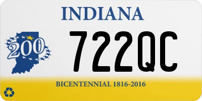 IN license plate 722QC