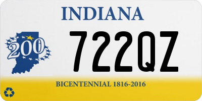 IN license plate 722QZ