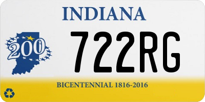 IN license plate 722RG