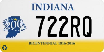 IN license plate 722RQ