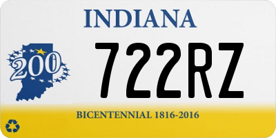 IN license plate 722RZ