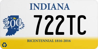 IN license plate 722TC