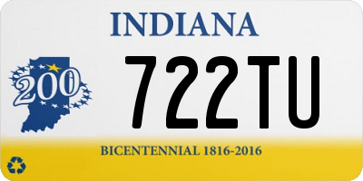 IN license plate 722TU