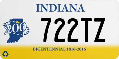IN license plate 722TZ