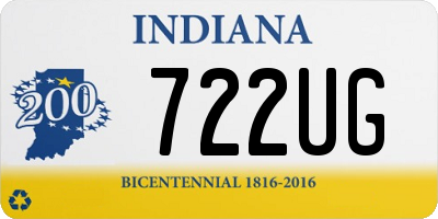 IN license plate 722UG