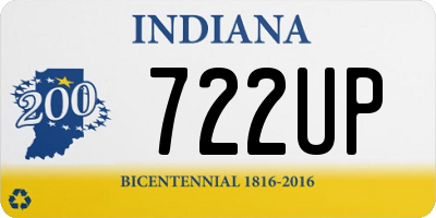 IN license plate 722UP