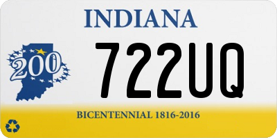 IN license plate 722UQ