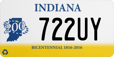 IN license plate 722UY