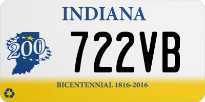 IN license plate 722VB