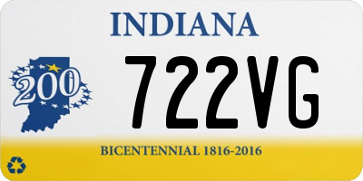 IN license plate 722VG