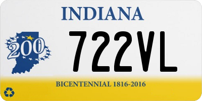IN license plate 722VL