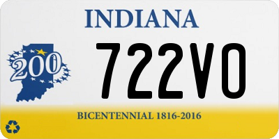 IN license plate 722VO