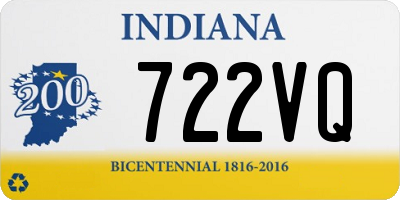 IN license plate 722VQ