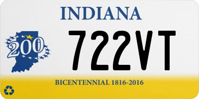 IN license plate 722VT