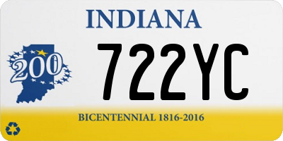 IN license plate 722YC