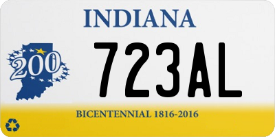 IN license plate 723AL