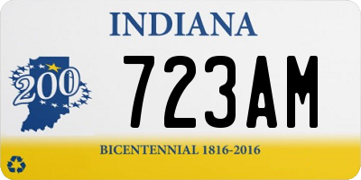 IN license plate 723AM