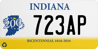 IN license plate 723AP