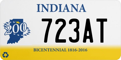 IN license plate 723AT