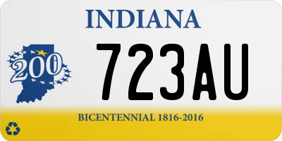 IN license plate 723AU