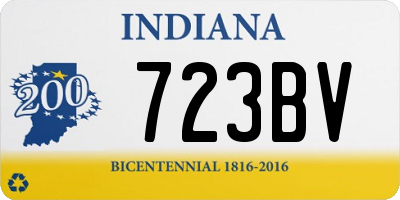 IN license plate 723BV