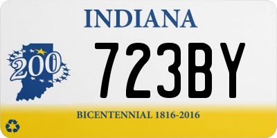 IN license plate 723BY