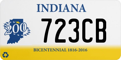 IN license plate 723CB