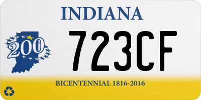 IN license plate 723CF