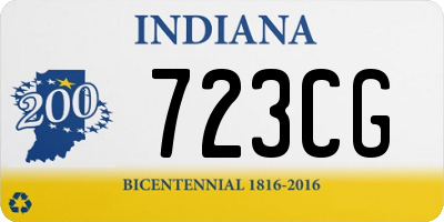 IN license plate 723CG
